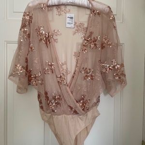 Bodysuit evening wear